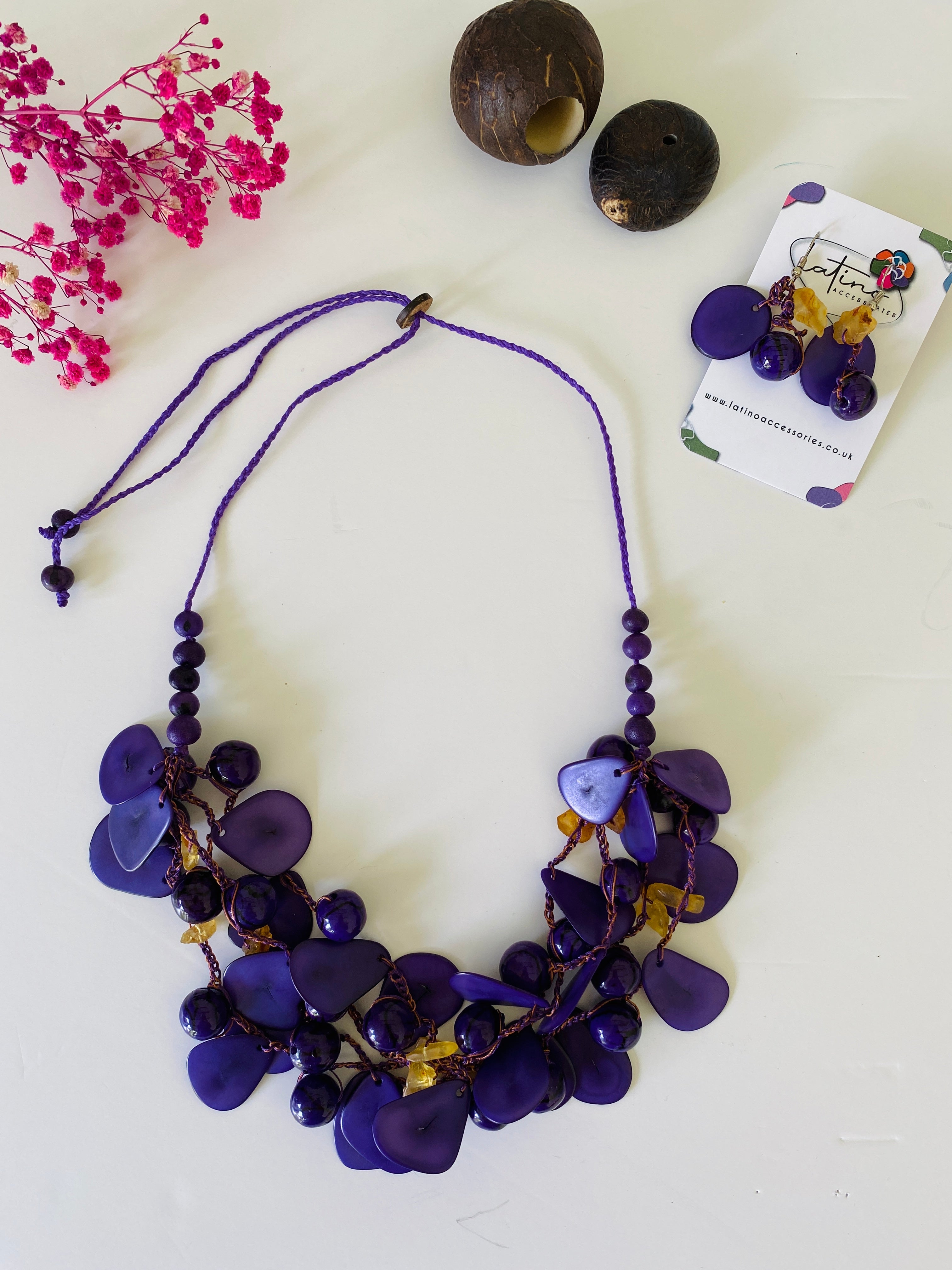 Purple Chunky Necklace